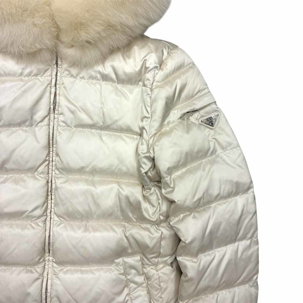 Prada Triangle Down Jacket White - image 4